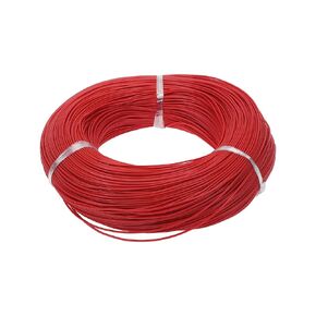 1 Pcs 24AWG Universal Ground Wire Car Radio, Automotive, Car Speakers Power Wire Fully Insulated& Soft Touch Jacket TC Red 1001FT