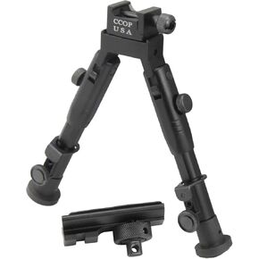 CCOP USA 6 inch Tactical Hunting Rifle Picatinny Swivel Stud Mount Bipod - BP-59MINI