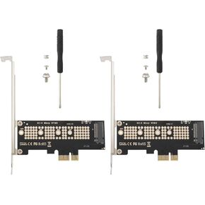 Sing F Ltd 2 PCS M.2 NVME SSD إلى محول PCI-E 4.0 لـ 2230 2242 2260 2280 PCIe X1 Support M-Key XP941 SM951 PM951 A110 M6E SSD