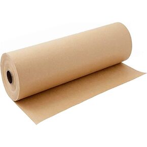 ورقة تغليف بنية لفة 30 "× 1200" ورق التعبئة الحرفية لنقل الشحن ، ورق التغليف الهدايا ، ورق النشرة ، ورقة كرافت للطاولة التي تغطي ورقة الملصق