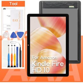 Screen Replacement for Amazon Kindle Fire HD 10 11th Gen 2021,for Amazon Kindle Fire HD 10 Plus 11th Gen 2021 T76N2B LCD Display Touch Screen Digitizer Full Assembly,with Tools