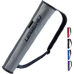 Legend Arrow Quiver for Kids and Adults - 16 Capacity Arrow Case, Back Bow Quiver for Left or Right-Handed Archers with Padded Shoulder Strap for Sling Carry