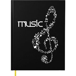 Blank Sheet Music Notebook - Music Composition Manuscript Staff Paper Art Music Notebook, 160 Thick Pages, 8.5’’ x 11’’, Green