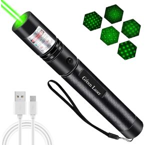 Rechargeable Green Laser Pointer High Power, Strong Long Range Laser Pointer for Astronomy