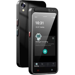 AI Voice Recorder wiht Transcription, Digital Voice Recorder with Transcribe & Summarize & Translation by ChatGPT, Support 134 Languages, 64GB Memory, Audio Recorder Device for Lectures, Meetings