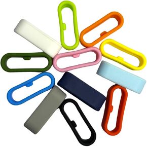 12-Pack Accessories for Magic Band & Band+ & Band2.0, Multi-Color Anti-slip Silicone Security Holder Loops Comapatible with Disney Magic Bands