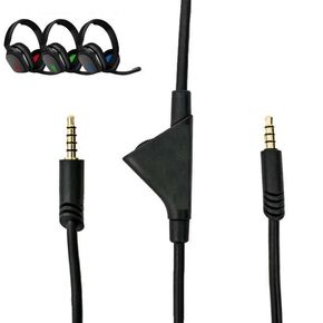 Replacement 2.0M Volume Control Audio Aux Cable Cord Wire Designed for Astro A10 Headsets, Compatible with PC with 3.5mm Combo Jack, Xbox One Series X/S, PS4, & PS5 Controllers, Also for A40