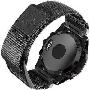 Compatible With Garmin Watch Band, Nylon Watch Band Sports Strap For Fēnix/Instinct/Tactix/Vivoactive/Approach/MARQ/Quatix/D2/Forerunner/Enduro,20/22/26MM Garmin Watch Wrist Band