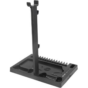 For Vertical Stand Cooling Fan, For Controller Charging Cooling Station with Headphone Stand Storage Tray