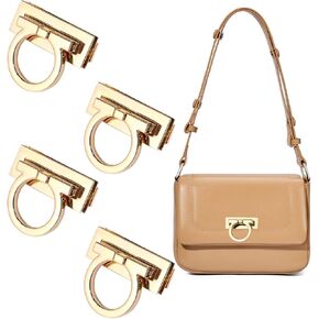 6 PCS Oval Turn Lock Clasp Twist Lock Purse Closure Lock Metal Handbag Lock Hardware Small Twist Lock Fastener Turn Locks Clip Clasp Closures Turn Lock Clasp for DIY Bag Making Handbag Clutche Wallet