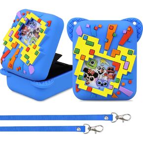حالة تغطية السيليكون لـ Bitzee Disney Interactive Toy Digital Pet ، واقي الأطفال Disney Disney Pet Lanyard حامل السيليكون ، وأكمام سليكون ناعمة سفر محمولة ، وردي