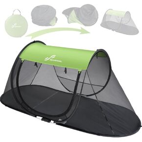 Sportneer Pop-Up Mosquito Net Tent, Portable Foldable Mosquito Tent with Bug Screen Net Adults Kids for Camping Cot, 1 Person Camping Tent for Bed