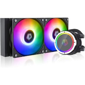 ID-COOLING ZOOMFLOW 240X ARGB CPU Water Cooler 5V ARGB AIO Cooler 240mm CPU Liquid Cooler 2X120mm RGB Fan for Desktop, Intel 115X/1200/2066, AMD AM4/AM5