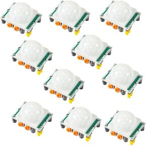10pcs HC-SR501 PIR MOTION INTRADER MOTRADE MOSTER MODULE MODULE MODULE PYROELECTRIC CANCED MONTER
