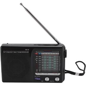 Portable Radio AM FM SW, Digital Shortwave Radio with MP3 Player, Mini Radio, Shortwave Radio Transistor Battery Operated Vintage Radio with Retractable Antenna for Parents