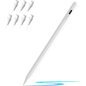 Stylus Pen for iPad 9th&10th Generation, iPad Pencil with Palm Rejection & Tilt Sensitivity, Pencil for Apple 11/13-inch, iPad Pro 11/13-inch, 11/12.9 inch, 6-10th (Pearly White)