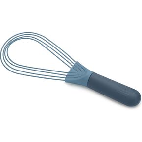 Joseph Joseph 981000 Twist Whisk 2-In-1 Collapsible Balloon and Flat Whisk Silicone Coated Steel Wire, Sky