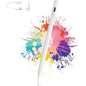 Stylus Pen for iPad 9th&10th Generation, Pixel Precision, Tilt, Note-Taking and Drawing Compatible with 2018-2024 iPad 6/7/8/9/10, Mini 5/6, Air 3/4/5, Pro 11''/12.9''