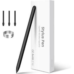 Magnetic Stylus for Remarkable 2 Pen with Eraser, EMR Replacement Pen with 4096 Pressure Levels, Tilt Sensor, Palm Rejection,Digital Pen Compatible with Samsung/Kindle Scribe -3 Tips
