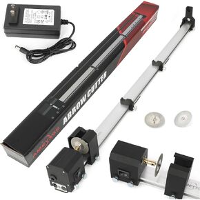 Electric Archery Arrow Saw, Adjustable Arrow Cutter Tool Precision Arrow Cutter with 2 Additional Replacement Saw Blades