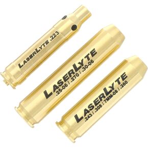 LaserLyte CB-L368 Laser Cartridge Bore Sight Kit for Alignment of Iron Sights or Hunting Scopes with Red Laser and Adapters for Multiple Caliber Rifles