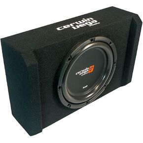 Cerwin Vega HED Series Shallow Subwoofer Enclosures – Sealed Down-Firing Design, Compact & Powerful Bass for Cars & Trucks (H7SE10)