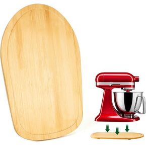 Blender Slider Mat for Kitchenaid Stand Mixer, Bamboo Slide Tray for Kitchen Appliances, Tilt Head Kitchen Aid Countertop Electrical Sliders 4.5-5 Quart Stand Mixer, Countertop Coffee Slider