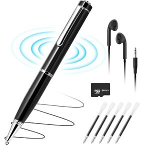 64GB Digital Voice Recorder - Loan Chiangmai Digital Voice Activated Recorder with AI-Intelligent Noise Reduction,Recorder Device for Lectures Meetings, Work, Interviews(Black)
