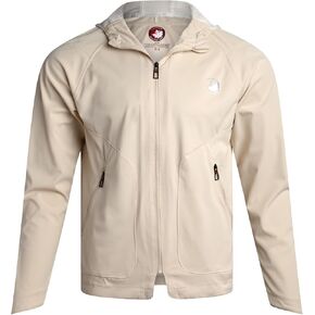سترة تمتد تقنية Weather Gear للرجال - سترة ناعمة مقنعين مع شريط عاكس وبطانة شبكية (أحجام: S -XXL)