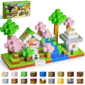 Magnetic Blocks - 114PCS Magnetic Building Blocks Build Mine Magnet World Magnetic Cubes STEM Montessori Sensory Toys for Toddlers Gifts for 3+ Years Boys Girls - Magnetic Tiles Toys (001, PCS, 114)