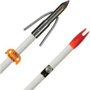 AMS Bowfishing Chaos XL (Extra Long Barb) Complete Arrow (White)