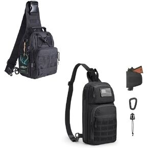 G4Free Outdoor Tactical Bag Backpack and 10L Tactical EDC Sling Bag Backpack
