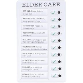 Daily Schedule 8 Inch to Do List Slider Chore Chart Reusable Planning Memo Board for Chores, RV, Elder Care(RV Checklist)
