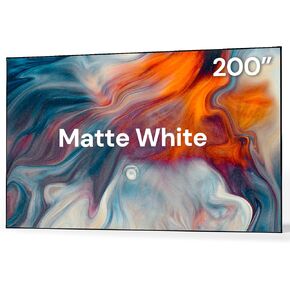 135-inch Fixed Frame Projector Screen, 1.3dB Gain, 80% Picture Quality Enhancement, 4K/8K Ultra HD, 3D Compatible, Works with Long Throw, Short Throw & Ultra Short Throw Projectors