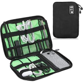 2pcs Cord Organizer Bag Travel Cable Organizer Cable Organizers Pouch Portable Tech Organizers Pouch,Travel Case for Cables, Cords, Charger, Phone