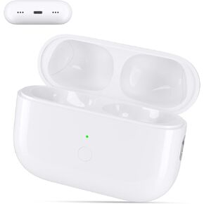 Charging Case for Airpods Pro 1st 2nd Generation Charging Case, Wireless Charger Replacement with Air Pod Pro 1/2, Upgraded Blue-Tooth Pairing Sync Button (Lightning)