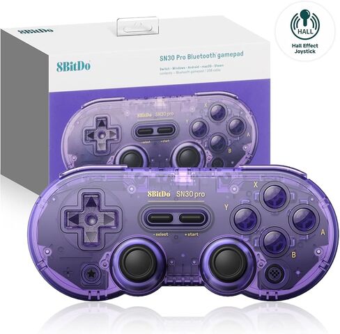 8Bitdo SN30 Pro Switch Wireless Bluetooth Game Controller GamePad (Hall Effect Undery Update) لمحول Steam Mac PC Windows Macos (أخضر) in Kuwait