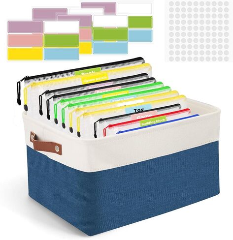 Board Game Storage Kit,Board Game Organizers and Storage Includes 14pcs Zipper Bags with DIY Stickers and Double-Sided Adhesive Dots,Board Game Bags for Puzzle Games Files Home Office（Grey） in Saudi Arabia