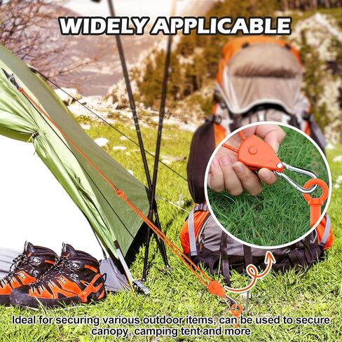 Shed Anchor Kit, 4 Pack 18" Screw in Tent Stakes Heavy Duty Kit, Earth Anchors Heavy Duty with 4 Strong Straps for High Winds, Spiral Trampoline Stakes for Tent Sheds Canopy Gazebo Swing Set （Orange） in Saudi Arabia