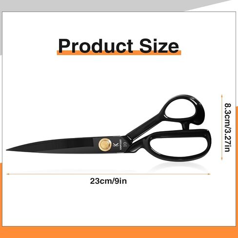 Premium Tailor Scissors Heavy Duty - 10 inch Stainless Steel Sewing Scissors, Fabric Shears for Leather, Home, Office, Artists, Dressmakers in Saudi Arabia