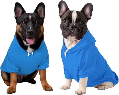 Dog Hoodie Fall Winter Small Dog Sweatshirt,Small Dog Sweater with Leash Hole and Pocket,Hoodie Sweatshirt Sweater Clothes for Boys Girls Small Medium Puppy Dogs Cat (Red Dog Hoodie, Medium) in Saudi Arabia