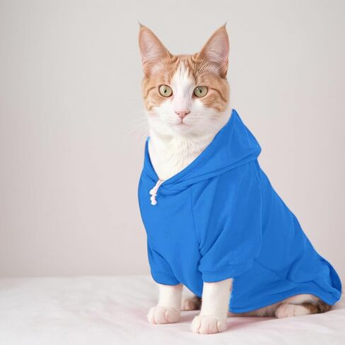 Dog Hoodie Fall Winter Small Dog Sweatshirt,Small Dog Sweater with Leash Hole and Pocket,Hoodie Sweatshirt Sweater Clothes for Boys Girls Small Medium Puppy Dogs Cat (Red Dog Hoodie, Medium) in Saudi Arabia