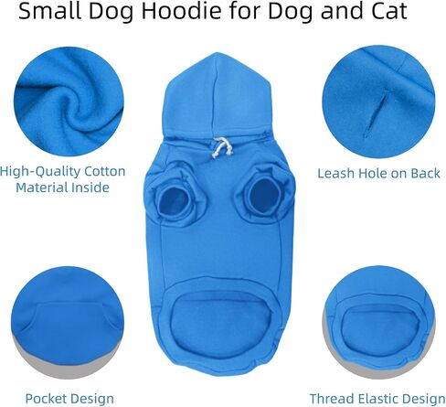 Dog Hoodie Fall Winter Small Dog Sweatshirt,Small Dog Sweater with Leash Hole and Pocket,Hoodie Sweatshirt Sweater Clothes for Boys Girls Small Medium Puppy Dogs Cat (Red Dog Hoodie, Medium) in Saudi Arabia
