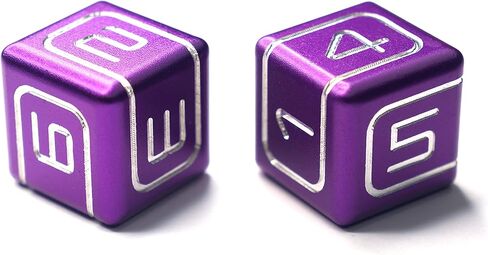 AKO D6 DICE - Include 2 Custom Metal Dices - CNC machined Number on 16mm D6 Rounded Edges dice (Green) in Saudi Arabia