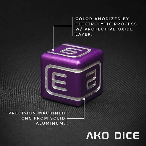 AKO D6 DICE - Include 2 Custom Metal Dices - CNC machined Number on 16mm D6 Rounded Edges dice (Green) in Saudi Arabia