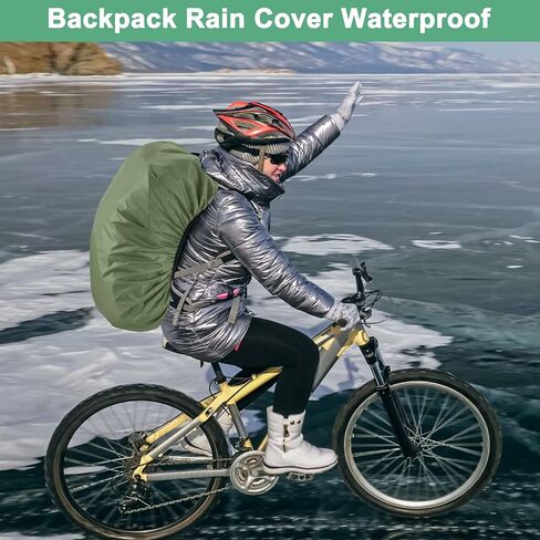 Waterproof Backpack Rain Cover Waterproof Backpack Cover, Bag Rain Cover with A Vertical Reflective Strap for Hiking/Biking/Camping/Outdoor Traveling in Kuwait