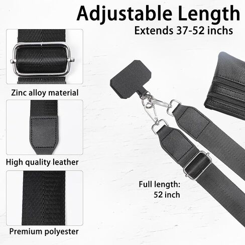Clip and Go Phone Strap with Zippered Pouch,Phone Strap with Cellphone Chain Accessories in Saudi Arabia