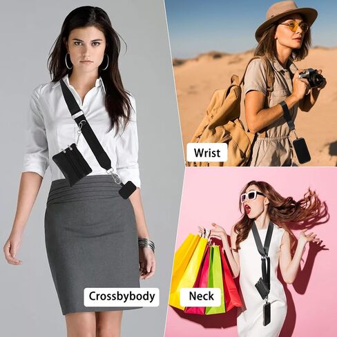 Clip and Go Phone Strap with Zippered Pouch,Phone Strap with Cellphone Chain Accessories in Saudi Arabia