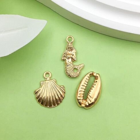 Sailanzi 72pcs Ancient Silver Ocean Series Alloy Pendant Jewelry Making DIY Keychain Earrings Pendant Various Design Charms for Jewelry Making Bracelets Necklace (SN123) in Saudi Arabia