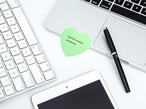 Mini Skater 2 Pack Kraft Paper Notes Sticky Notes Heart على شكل قلب ذاتي علامات تبويب كتاب علامات الورق لزجة ملصقات ملصقات 100 أوراق (Pink) in Saudi Arabia